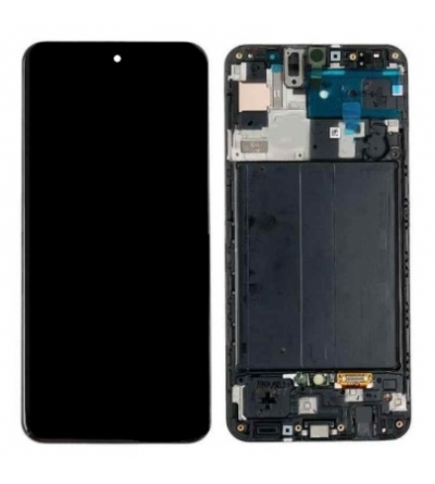 LCD SAMSUNG A505 - A50 BLACK (SERVICE PACK)