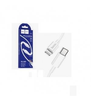 6931474740144 HOCO X55 LIGHTNING CABLE 3A PD 20W 1M WHITE TYPE-C TO LIGHTNING