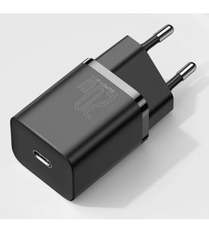 6953156229990 BASEUS ALIMENTATORE USB-C 20W SUPER-SI QC BLACK