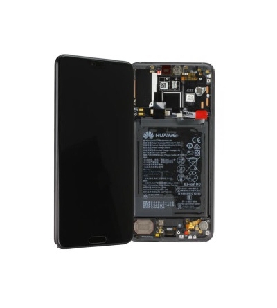 LCD HUAWEI P20 Pro + FRAME BLACK cod. CLT-AL01 (SERVICE PACK)