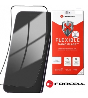 5903396163012 FORCELL FEXIBLE NANO GLASS 5D FULL GLUE PER IPHONE 14 PRO MAX BLACK