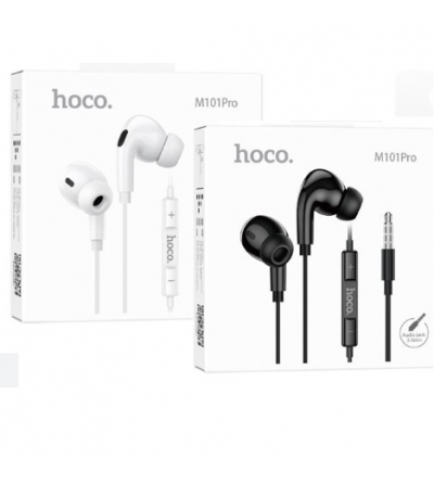 6931474782373 HOCO EARPHONES "M101 Pro Crystal" JACK 3.5mm CON MICROFONO Black