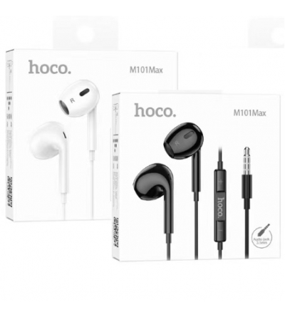 6931474782410 HOCO EARPHONES "M101 Max Crystal" JACK 3.5mm CON MICROFONO Black