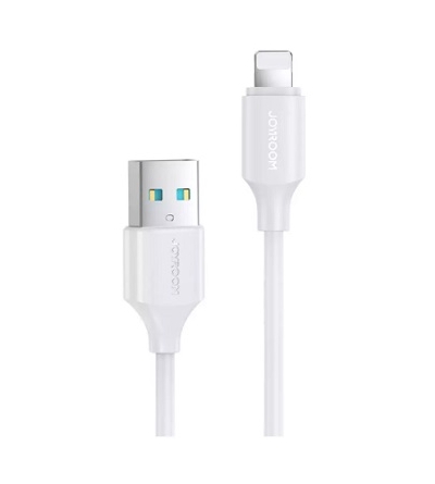 6956116733421 JOYROOM "Fast Charging Cable" CAVO DATI / RICARICA USB-A To LIGHTNING 2.4A WHITE 25cm