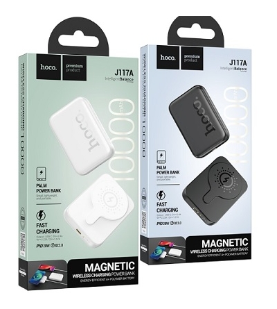 6942007605830 HOCO J117A - POWER BANK MAGNETICO 10.000mAh PD20W WHITE Per iPhone