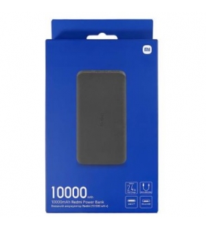 6934177716881 POWER BANK XIAOMI 10000 mAh BLACK - DOPPIO INGRESSO (micro-USB/Type-C), DOPPIA USCITA (2xUSB-A)