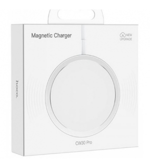 6931474744036 HOCO CW30 WIRELESS FAST CHARGER 15W - BASETTA MAGNETICA WHITE