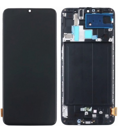 LCD SAMSUNG A705 - A70 BLACK (SERVICE PACK)