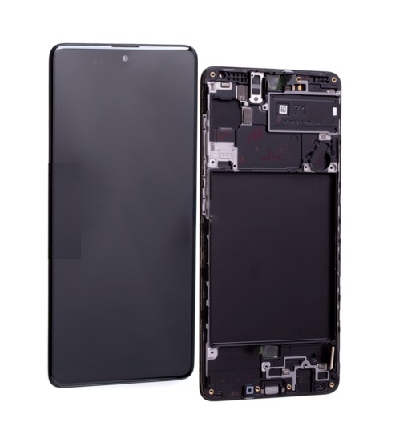 LCD SAMSUNG A715 - A71 BLACK (SERVICE PACK)