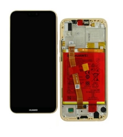 LCD HUAWEI P20 LITE + FRAME GOLD ORIGINALE cod. ANE-LX1 - L21 (SERVICE PACK)