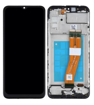 LCD SAMSUNG A025 - A02s 2020 BLACK (SERVICE PACK)