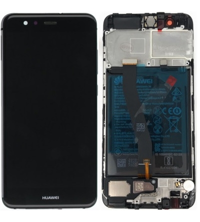 LCD HUAWEI P10 LITE + FRAME NERO cod. WAS-LX1A (SERVICE PACK)