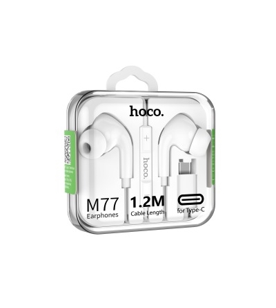 AURICOLARE TYPE-C HOCO M77 WHITE