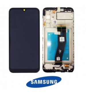 LCD SAMSUNG A025G - A02s 2020 BLACK (SERVICE PACK) VER. EU