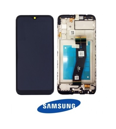 LCD SAMSUNG A025G - A02s 2020 BLACK (SERVICE PACK) VER. EU