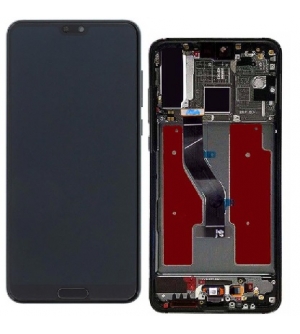 LCD HUAWEI P20 Pro + FRAME BLACK cod. CLT-AL01