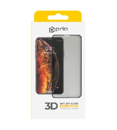 PRIO TEMPERATO 3D Anti-Spy PER IPHONE XS MAX / 11 PRO MAX BLACK