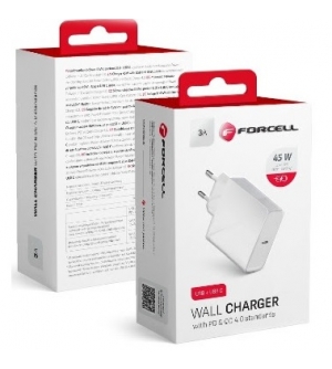 5903396040962 CARICATORE DA RETE FORCELL USB TYPE-C 45W (PD E QC 4,0)