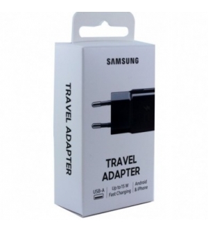 TRAVEL ADAPTER SAMSUNG FAST CHARGING 15W BLACK (EP-TA20EBENGEU)