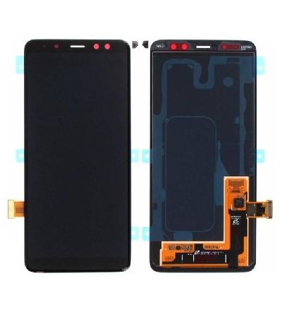 LCD SAMSUNG A530 - A8 2018 BLACK (SERVICE PACK)